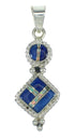 Sterling Silver Lapis And Opal Southwestern Pendant YX70364